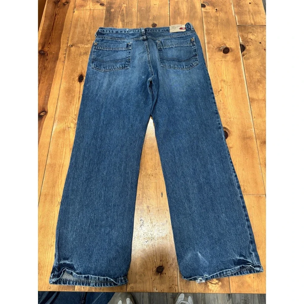 Tony Hawk Men's Blue Relaxed Fit Straight Leg Jeans Size 34x30 Denim Skate